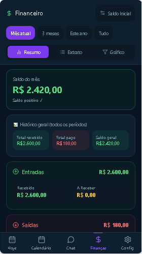 Tela do ADV Agenda